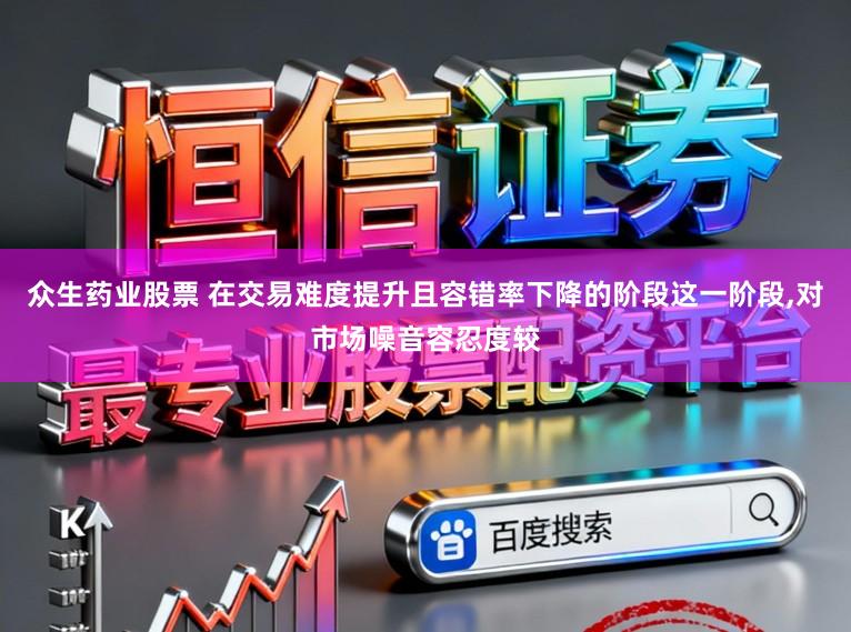 众生药业股票 在交易难度提升且容错率下降的阶段这一阶段,对市场噪音容忍度较